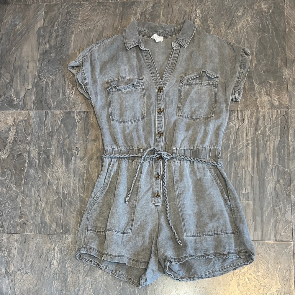 Nicole Miller Heather Gray Denim Jacket